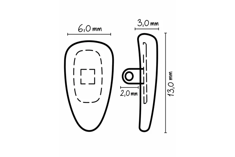 Air chamber nose pad|opticraft.eu
