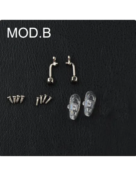 Nose pad set, with screw and nose pad holder|opticraft.eu